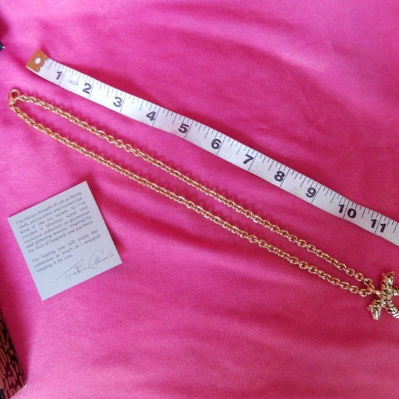 VTG.NIB JC JACKIE COLLINS GOLD PANTHER NECKLACE - Picture 3 of 13